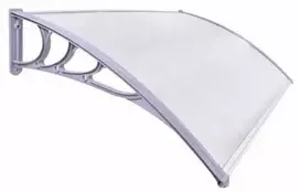 Bipohome 'Miro' plastikinis stogelis 100x150 cm - pilkas
