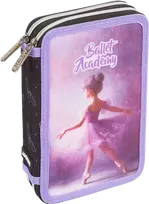 Penalas deVENTE Ballet Academy, dviejų skyrių, 21x14x5,2 cm, rožinės spalvos