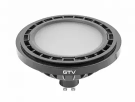 GTV LED lemputė, es111, 3000K, GU10, 12,5 W, AC220-240V, 120°, 1150lm, 109ma, Juoda
