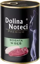 DOLINA NOTECI Premium klasės šlapias kačių ėdalas su žąsų prieskoniais, 400g