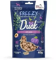 SYTA MICHA Šunų skanėstas „Freezy Duck“ su slyvomis, 40 g