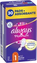 Always Platinum Normal Size 1 Higieniniai Paketai su Sparneliais, 30 vnt.