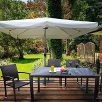 Sodo skėtis Resto 3,5 x 3,5 m ekru PATIO