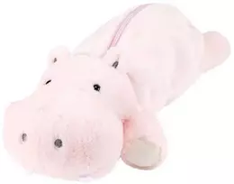 Pliušinis penalas „Hippopotamus series”, rožinis HPP-PCN01-P