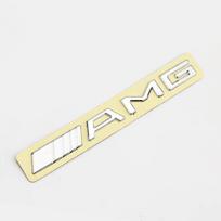 3D ABS chromuotos raidės logotipas Automobilio bagažinės ženklelis Lipdukas Mercedes Benz AMG W204 W205 W212 W213 X253 W163 W166 W167 W246 W222 sidabras