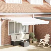 Ištraukiama markizė Balta 350 x 250 cm Audinys ir plienas
