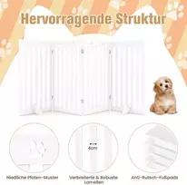 Promotions Gyvūnų varteliai, mediniai, 204x1,5x90 cm, balti