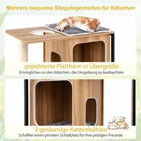 Promotions Kačių medis, 75x45x133 cm, natūrali pilka juoda