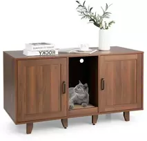 Promotions Katės kraiko dėžės uždangalas, 120x52x65 cm, pilkas