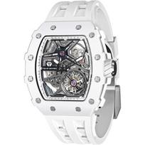Montre Homme Automatique - TSAR BOMBA - Tonneau de Luxe - Verre Saphir - Etanche 50m - Noir