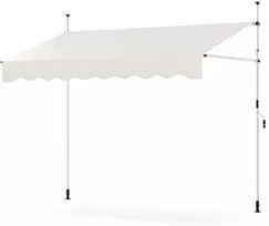 Promotions Langinės markizė, spaustukas, 250x120x210-300 cm, balta