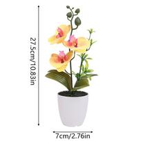 Dirbtinė drugelio orchidėja bonsai, šilkinė gėlė vazone, netikri augalai namų, sodo dekoravimui, biuro kambario, stalo puošmenoms, vestuvėms