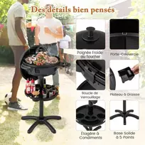 Promotions Elektrinis grilis, 63x100 cm, juodas