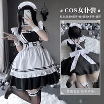 Japanese Lolita maid costume Halloween coplay anime clothes party stage performance clothes girl S
