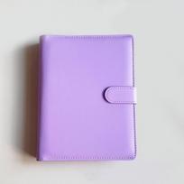 Kpop Photo Album Multi-pockets Idol Cards Collect Book Candy Color Loose-leaf Binder  Star Chaser Purple