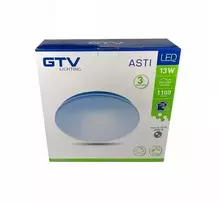 Lubinis šviestuvas su mikrobangų judesio jutikliu ASTI-D13 LED 13W GTV 1100lm 4000K AC220-240V IP44 O254mm pritemdyta balta LD-ASTID13-NW-00