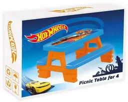 Vaikiškas pikniko stalas, Dolu Hot Wheels, 4 asmenims, 43 x 77 x 71 cm