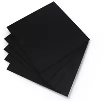3Dm Group Matinis juodas lietas organinis stiklas - 3mm - 200x200mm - 5 vnt.