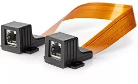 Nedis CCGB85901BK03 kabelis sieciowy Juodas, Oranžinė 0,3 m Cat5e U/UTP (UTP)