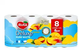 Tualetinis popierius Rūta DELUXE MANGO KVAPO 8 RUL, 3 sl