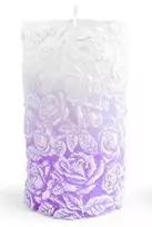 Affek Design Mondex Žvakės cilindras mažas 8x10cm ROSE alyvinis parafinas