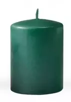 Affek Design KLASIKINĖS ŽVAKĖS Žvakė Didelis cilindras 7x17,5 cm parafino žalia