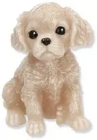 Mondex Świeca Figūrėlė ANIMALS PIES SPANIEL 11x14cm smėlio sp.