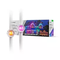 „Nanoleaf“ išmaniųjų daugiaspalvių nuolatinių lauko šviestuvų rinkinys, 15 m | 16+ milijonų spalvų