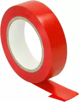 Orno Taśma Raudona izoliacinė juosta, atspari ugniai, plotis 15 mm, storis 0,13 mm, ilgis 10 m