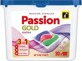 PASSION GOLD 3in1 skalbimo kapsulės Spalva 1 pakuotė - 30 vnt.