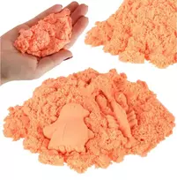 Kinetinis smėlis, 1kg, oranžinis