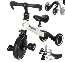 Triratis balansinis dviratukas Trike Fix, baltas