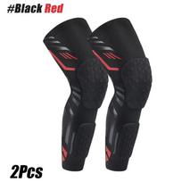 2Pc Adult Knee Protector Knee Compression Sleeves Basketball Volleyball Leg Sleeve Knee Protector Lower Leg Support Features Snowboard Kneepad M