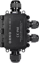 Orno Puszka Dėžutė be išpjovos HD IP68, 0,75–4,0 mm?, 2 M20 ir 2 M16 jungtys, T formos