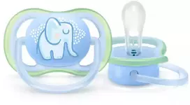 Philips Avent čiulptukas Ultra Air Deco mėlynas elephant 0-6M (1 gab) boy SCF086/01