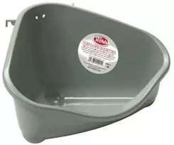 Aqua Nova PET NOVA kampinis tualetas graužikams pilkas 20x30x18cm
