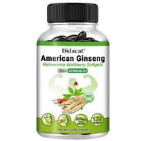 Amerikietiško ženšenio ekstraktas - 1600 mg - 120 vegetariškų kapsulių 120 Capsules