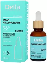 DELIA serumas veidui, kaklui ir dekoltei Hialurono rūgštis 96% 30 ml