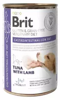 Brit GF Veterinary Diets konservai šunims Gastrointestinal Low fat (tunas, ėriena) 400g