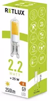RLL 455 G9 COB 2,2W LED WW RETLUX