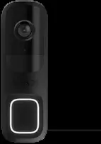 Ajax DoorBell išmanusis durų skambutis su PIR sensoriumi ir AI, juodas