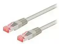 Wentronic Goobay CAT 6 jungiamasis kabelis, S/FTP (PiMF), pilkas, 5 m - LSZH be halogenų, varis (50889)