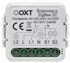 OXT OXT mini dimerio modulis 2 grandinėms ZigBee TUYA