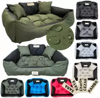 Aio Factory Šuns guolis KINGDOG 145x115 cm, personalizuotas, atsparus vandeniui, žalias