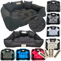 Aio Factory Šuns guolis KINGDOG 130x105 cm, personalizuotas, atsparus vandeniui, juodas