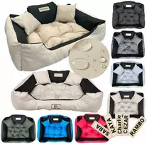 Aio Factory Šuns guolis KINGDOG 145x115 cm, personalizuotas, vandeniui atsparus, smėlio spalvos