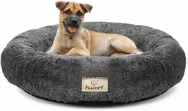 Aio Factory Shaggy lova 120 cm tamsiai pilka nuimama neslystanti