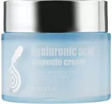 Zenzia Hyaluronic Acid Ampoule Kreminis - intensyviai drėkinantis veido kremas su hialurono rūgštimi, 70 ml