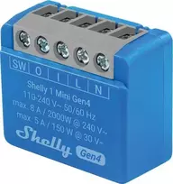 SHELLY 1 Mini Gen4 išmanusis jungiklis Mėlyna 2 vnt.