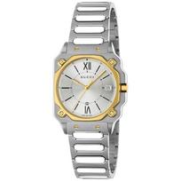 Gucci YA166506 G-Flat Sidabrinis ciferblatas Unisex laikrodis 30mm sidabras